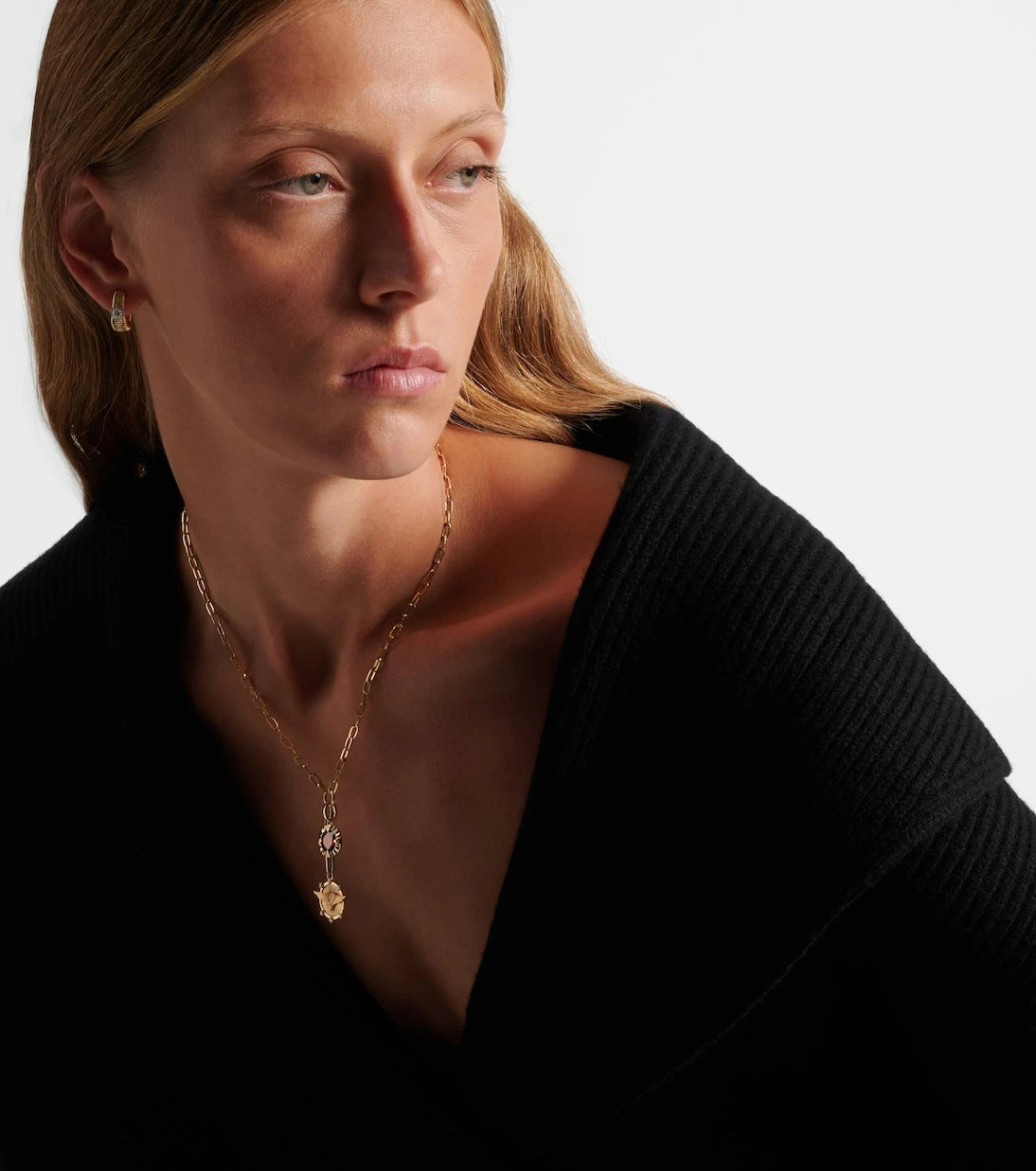 FoundRae - Vivacity & Internal Compass 18kt gold necklace with diamonds