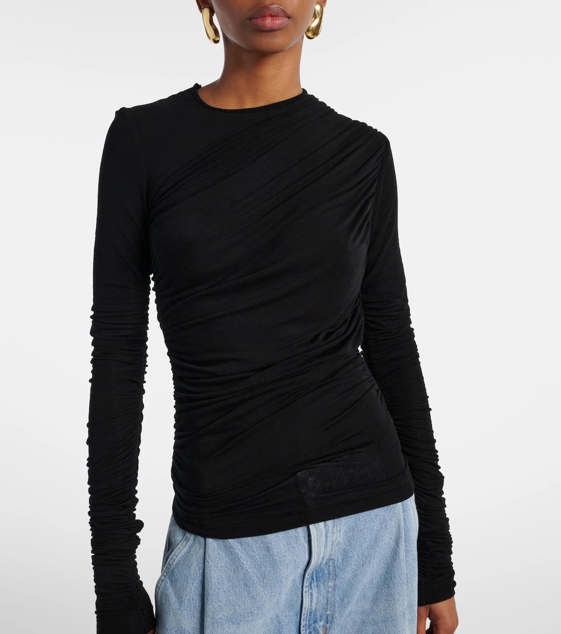 Agolde - Tania ruched jersey top