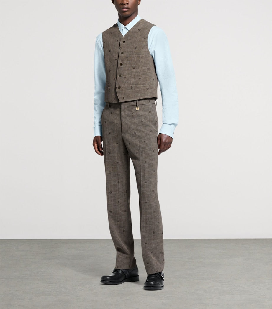 LOUIS VUITTON Wool Monogram Waistcoat