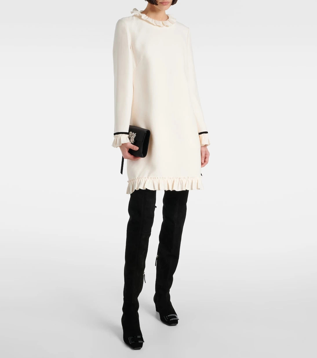 Roger Vivier - Belle Vivier 45 suede over-the-knee boots