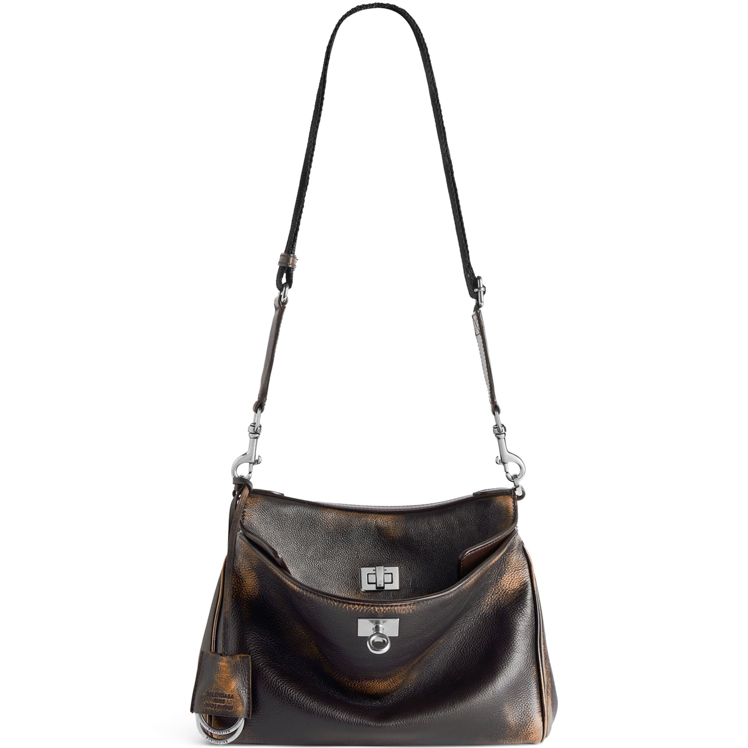 Balenciaga Beige Small Calfskin Rodeo Shoulder Bag