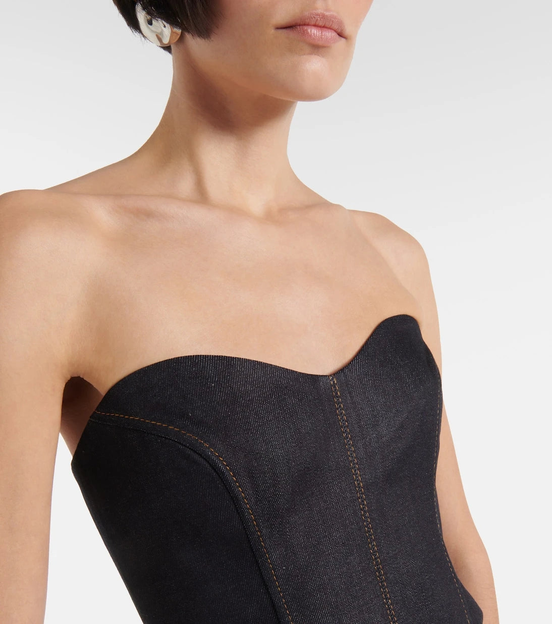 Aya Muse - Hyn denim bustier top