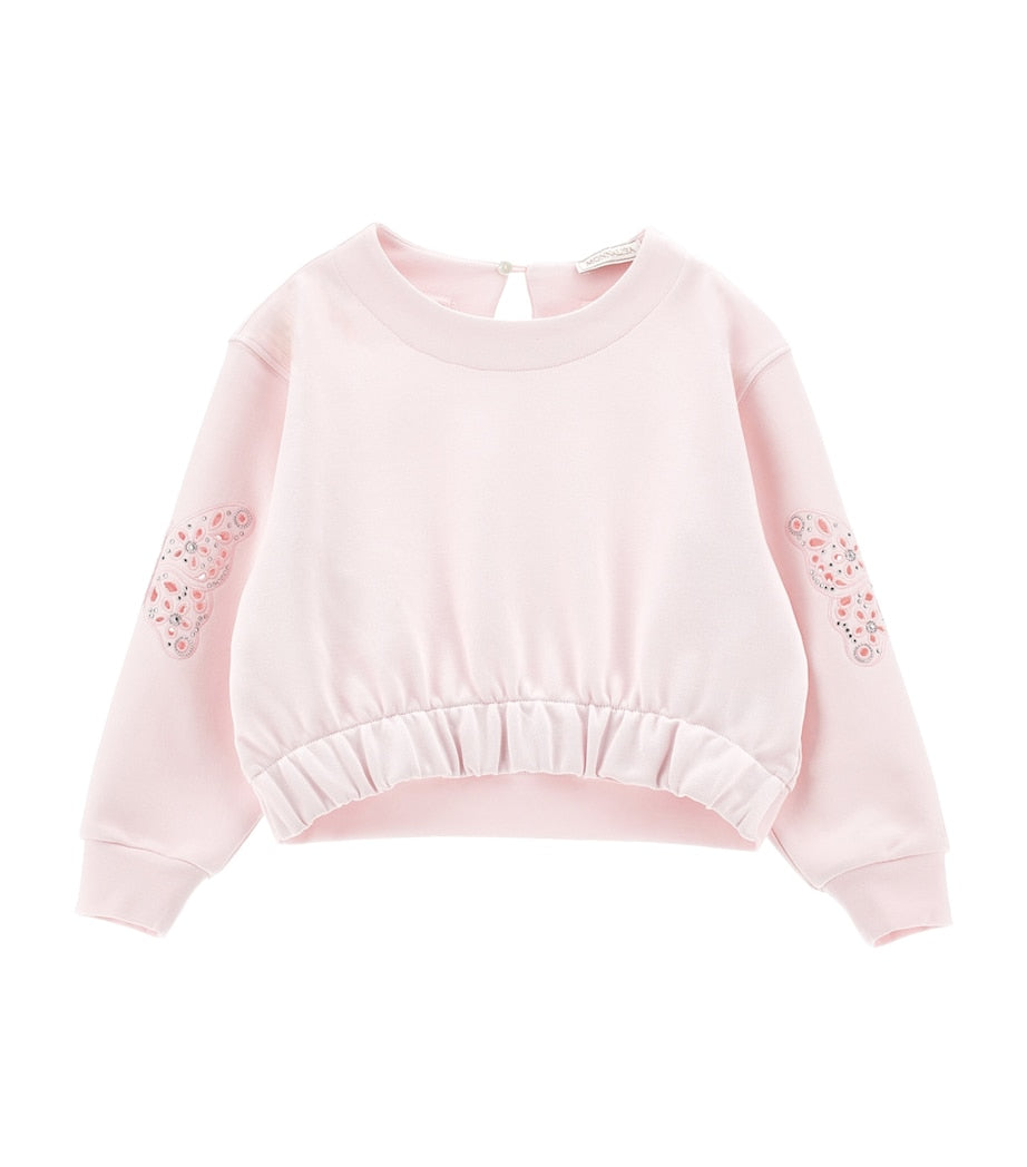Embroidered Butterfly Sweatshirt (4-12 Years)