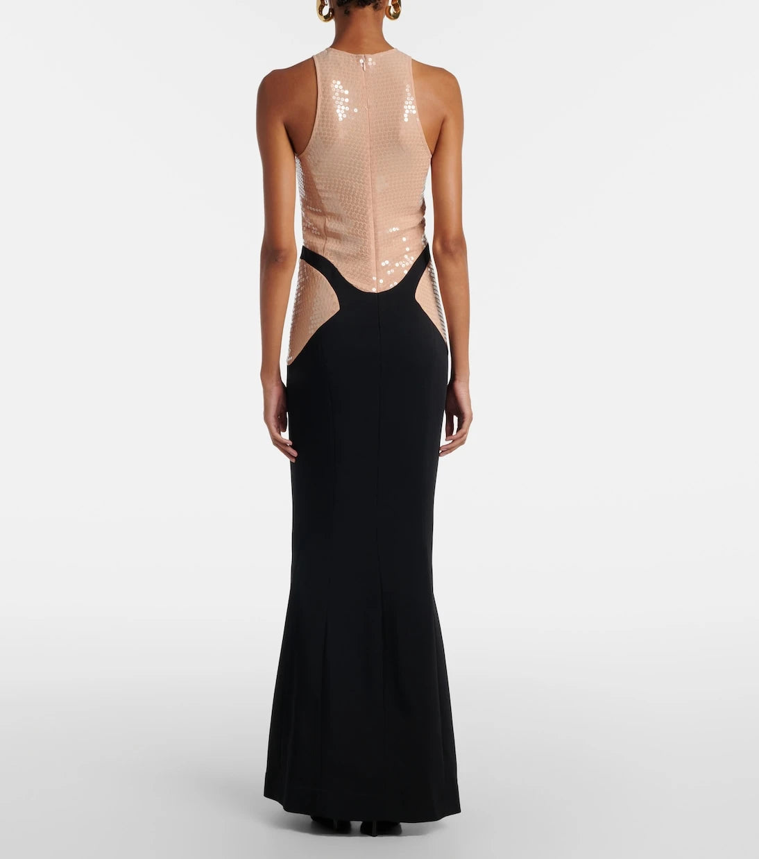 Mugler - re/edit sequined crêpe gown