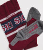 Burgundy SK2 Skiing Socks