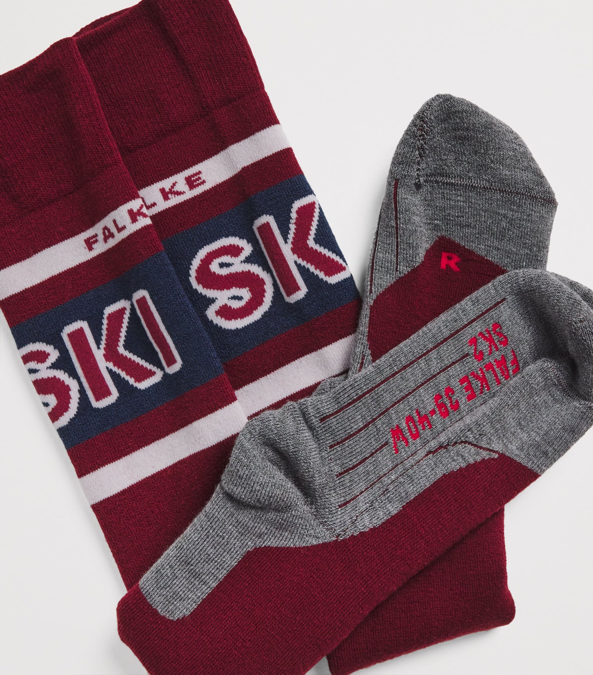 Burgundy SK2 Skiing Socks