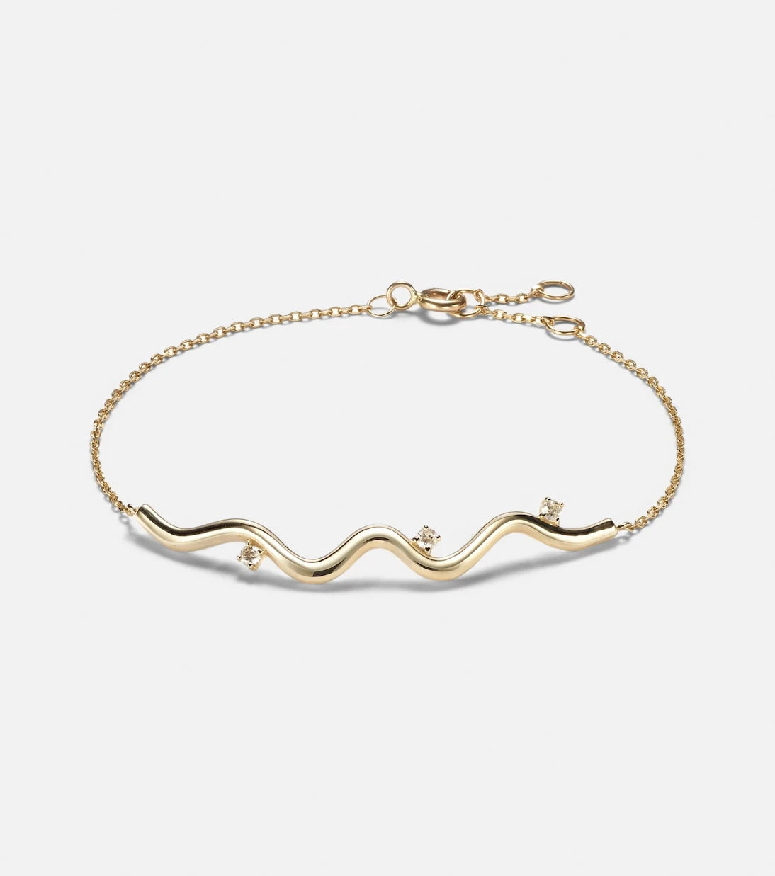Stone and Strand - Harbor Lights 10kt gold bracelet with diamonds