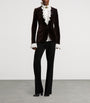Ralph Lauren Collection Brown Cotton-Blend Velvet Parker Blazer