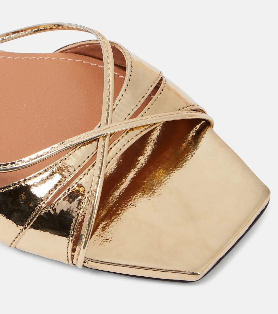 D'Accori - Lust metallic leather slides