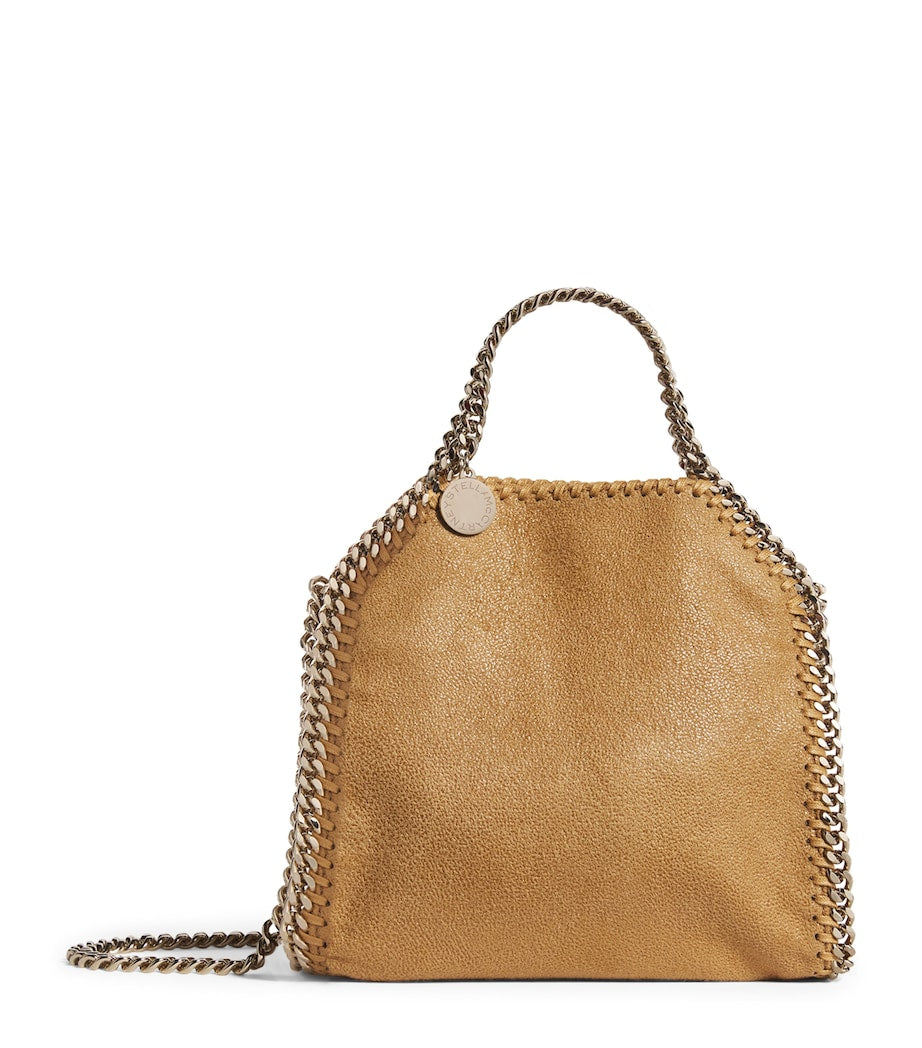 Stella McCartney Orange Mini Falabella Shaggy Deer Tote Bag