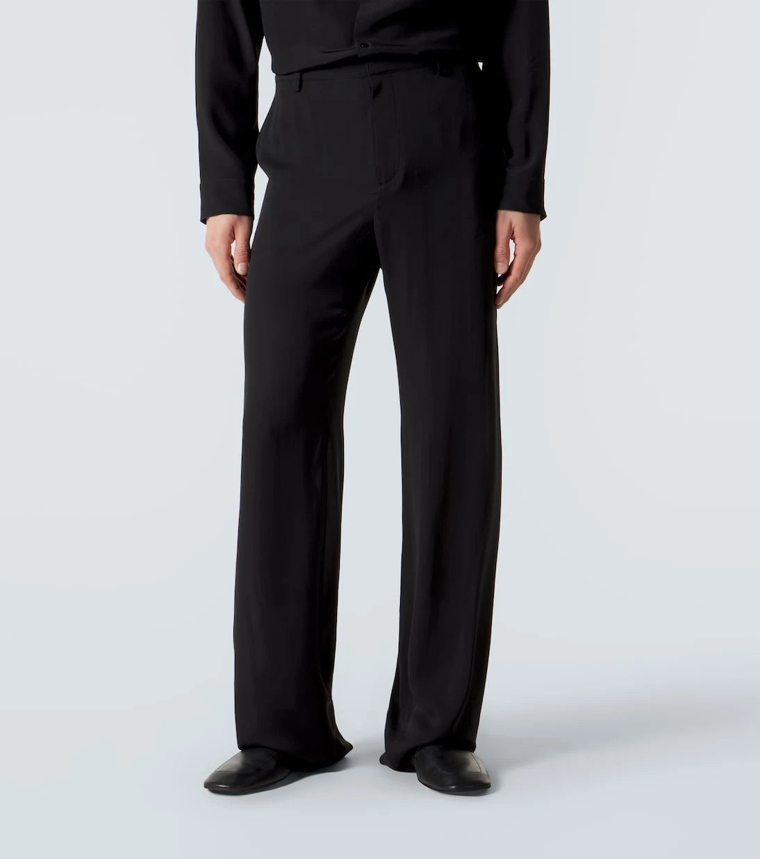 Gucci - Silk satin georgette wide-leg pants