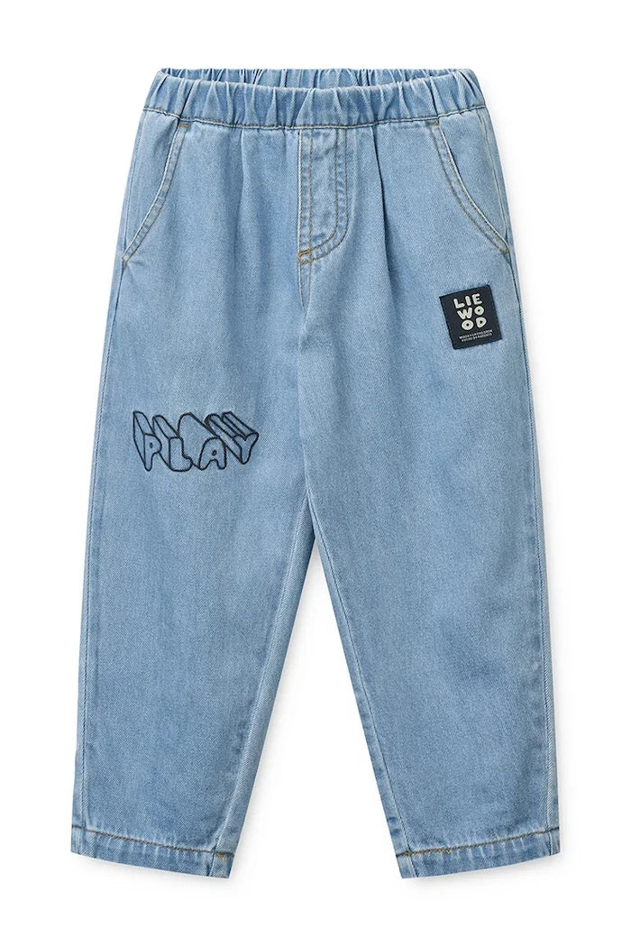 Liewood дънки loose за деца Borris Light Placement Denim Pants