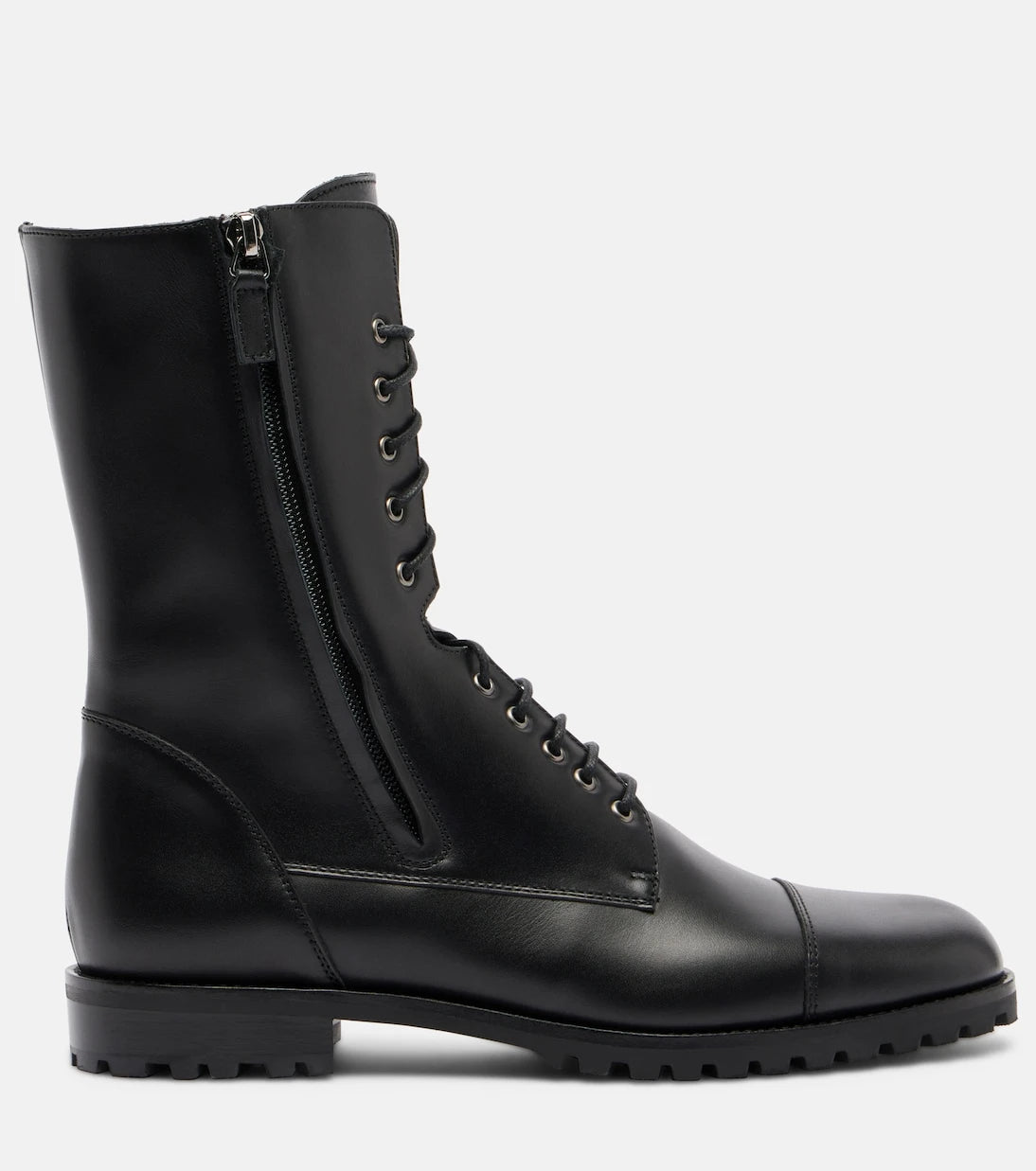 Manolo Blahnik - Lugata leather combat boots