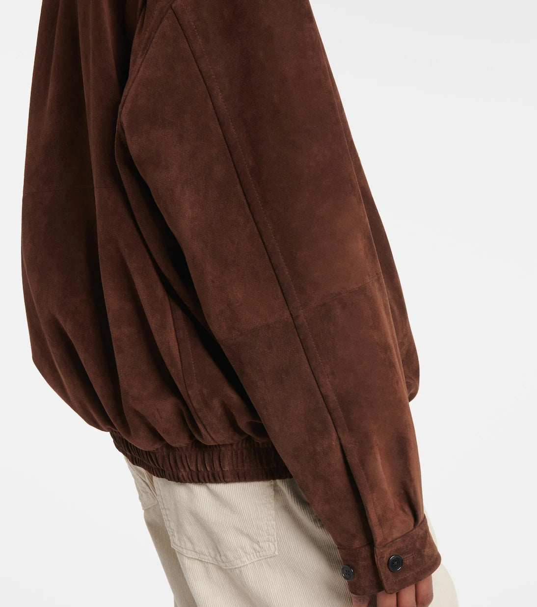 The Row - Roana suede bomber jacket