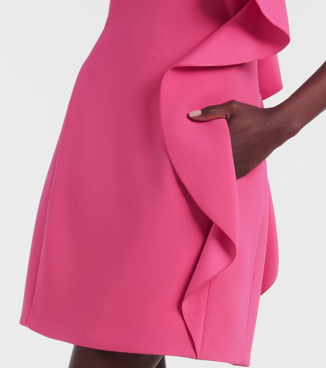 Max Mara - Giacomo ruffled sable minidress