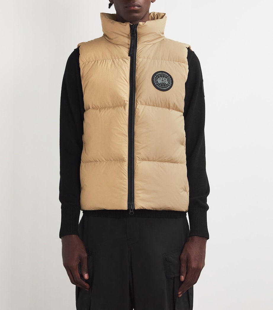 Canada Goose Beige Down Lawrence Puffer Gilet