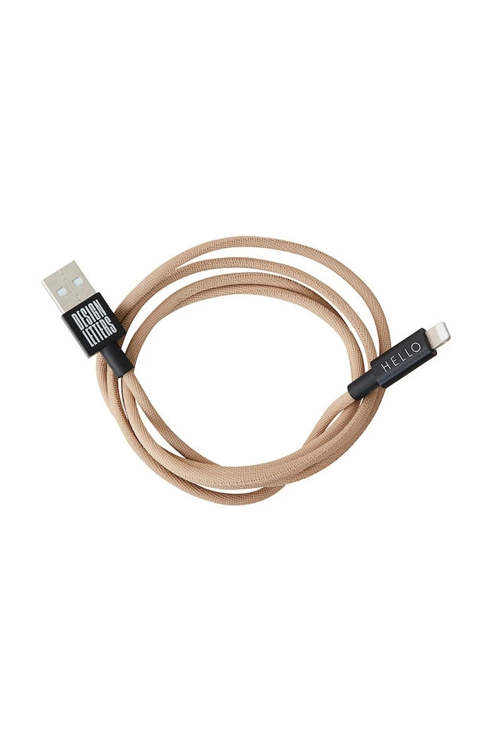 Design Letters Кабел за зареждане USB-C Lightning 1 m