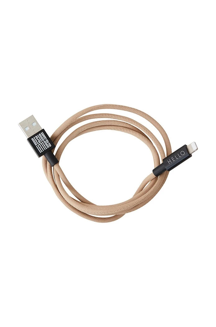 Design Letters USB-C Lightning Şarj Kablosu 1 m