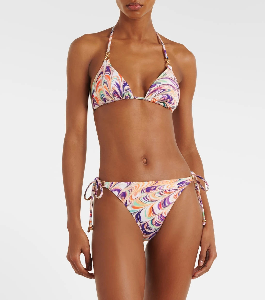 Alexandra Miro - Leoni printed triangle bikini top