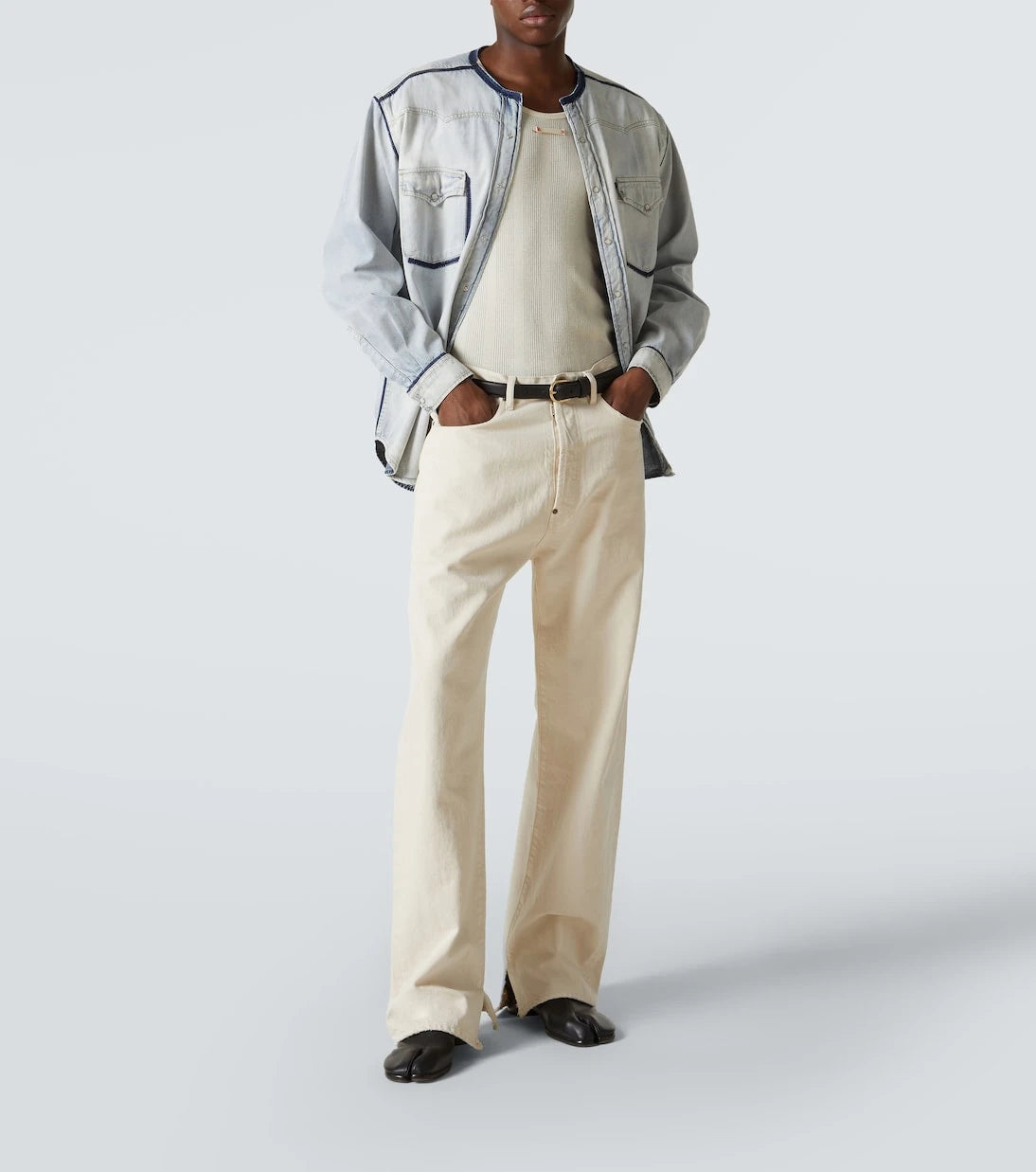 Maison Margiela - قميص جينز مزين