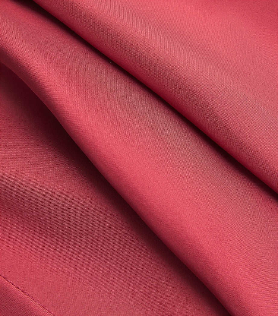 Silk Dorothy Midi Skirt BURGUNDY