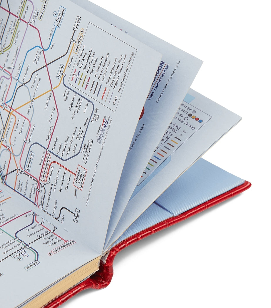 Mara Leather Croc-Embossed Panama 2026 Pocket Diary