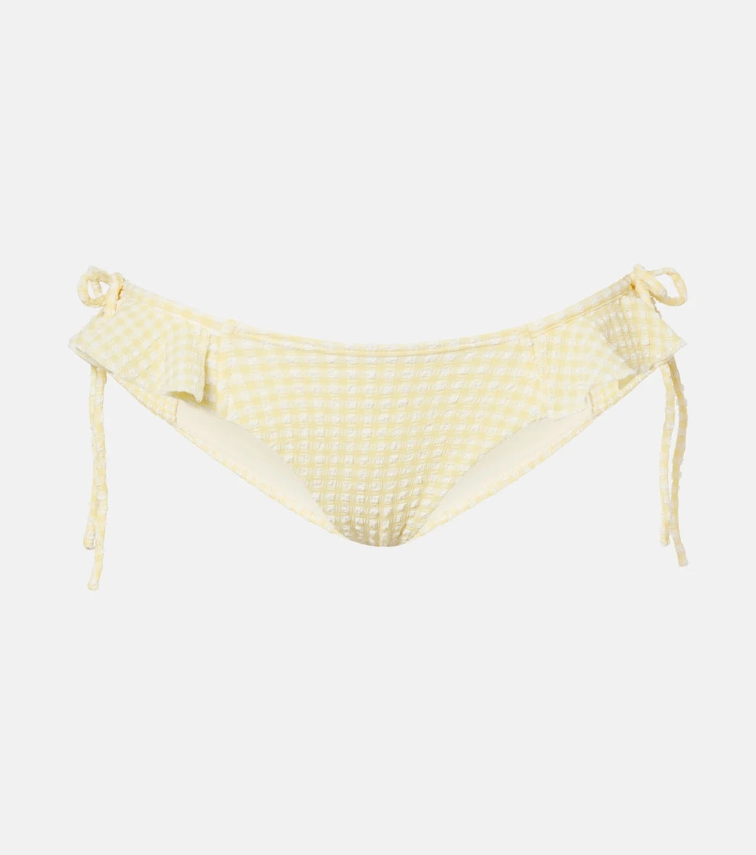 Montce - Uno gingham ruffled bikini bottoms