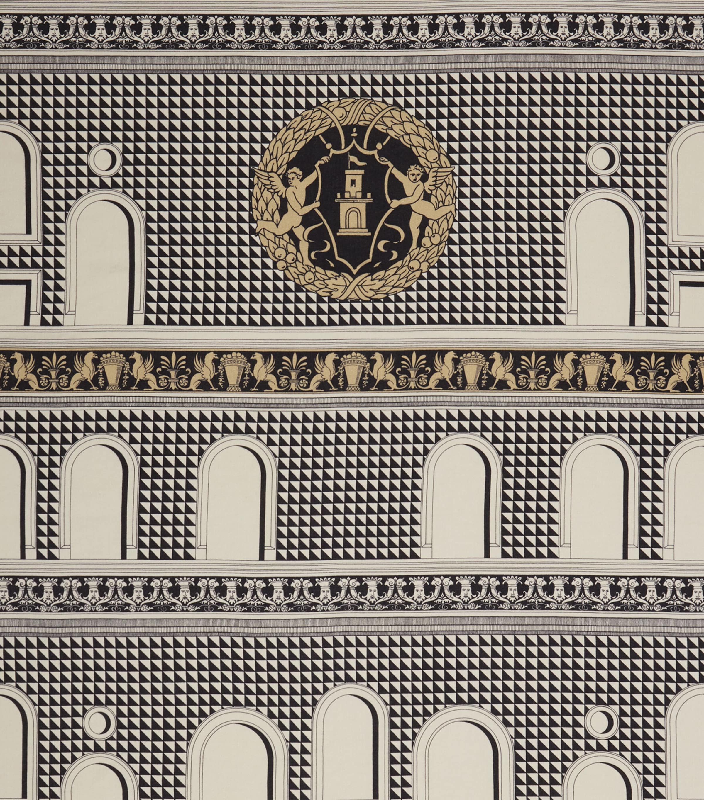 Fornasetti Plaid Facciata Throw (140cm x 200cm)