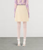 Valentino Beige Wool-Blend Mini Skirt