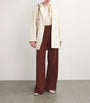 White Wool-Cashmere Rebus Coat