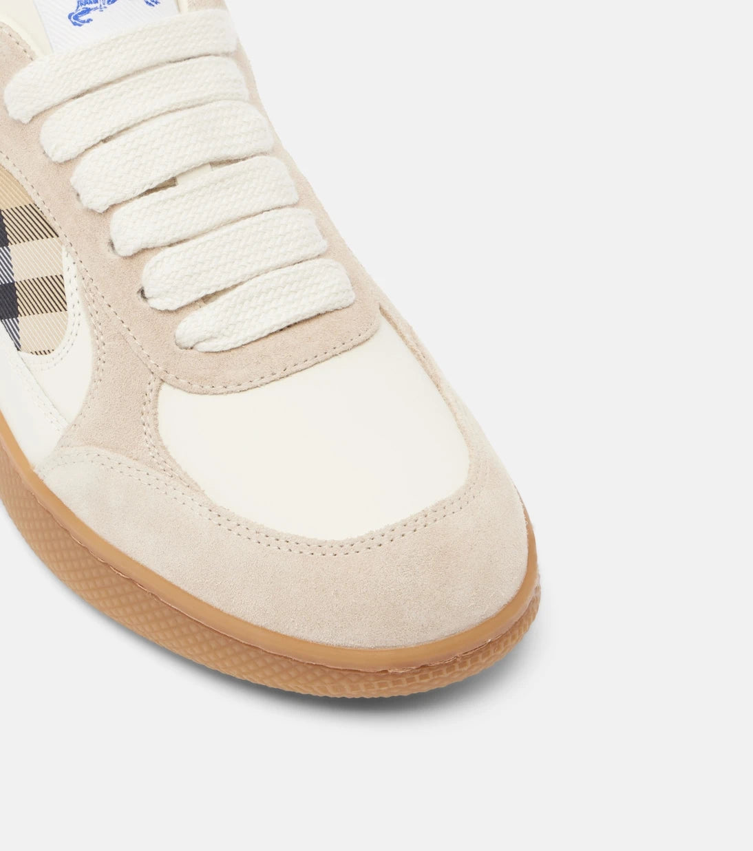 Burberry - Terrace leather and suede sneakers