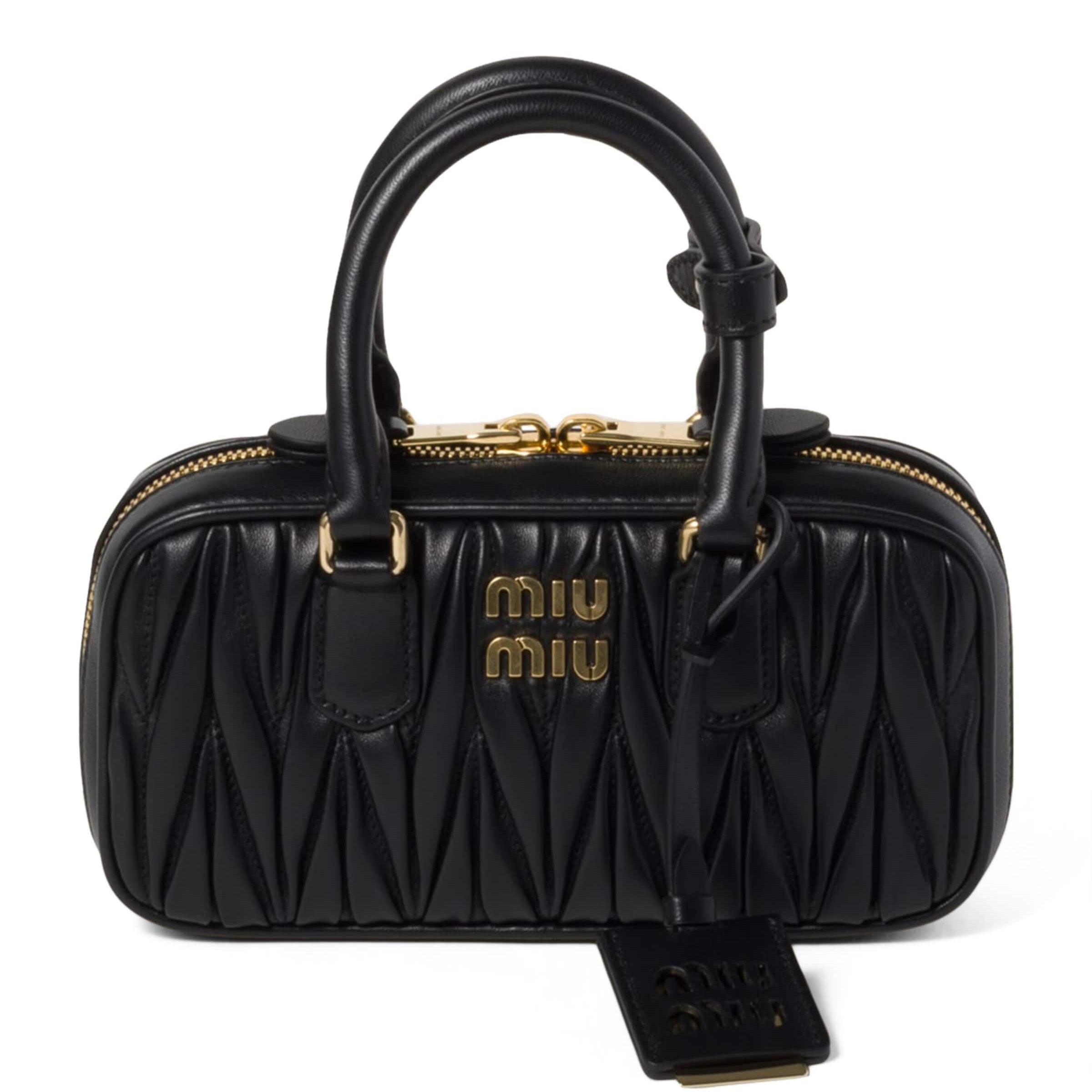 Mini Matelassé Leather Arcadie Top-Handle Bag