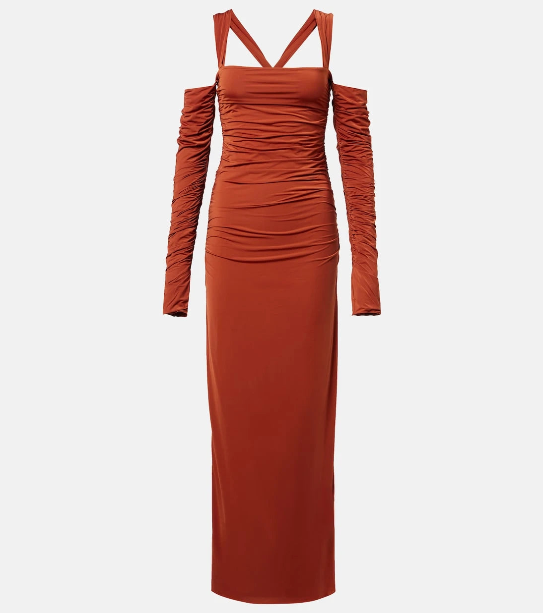SIR - Rosseli gathered jersey maxi dress