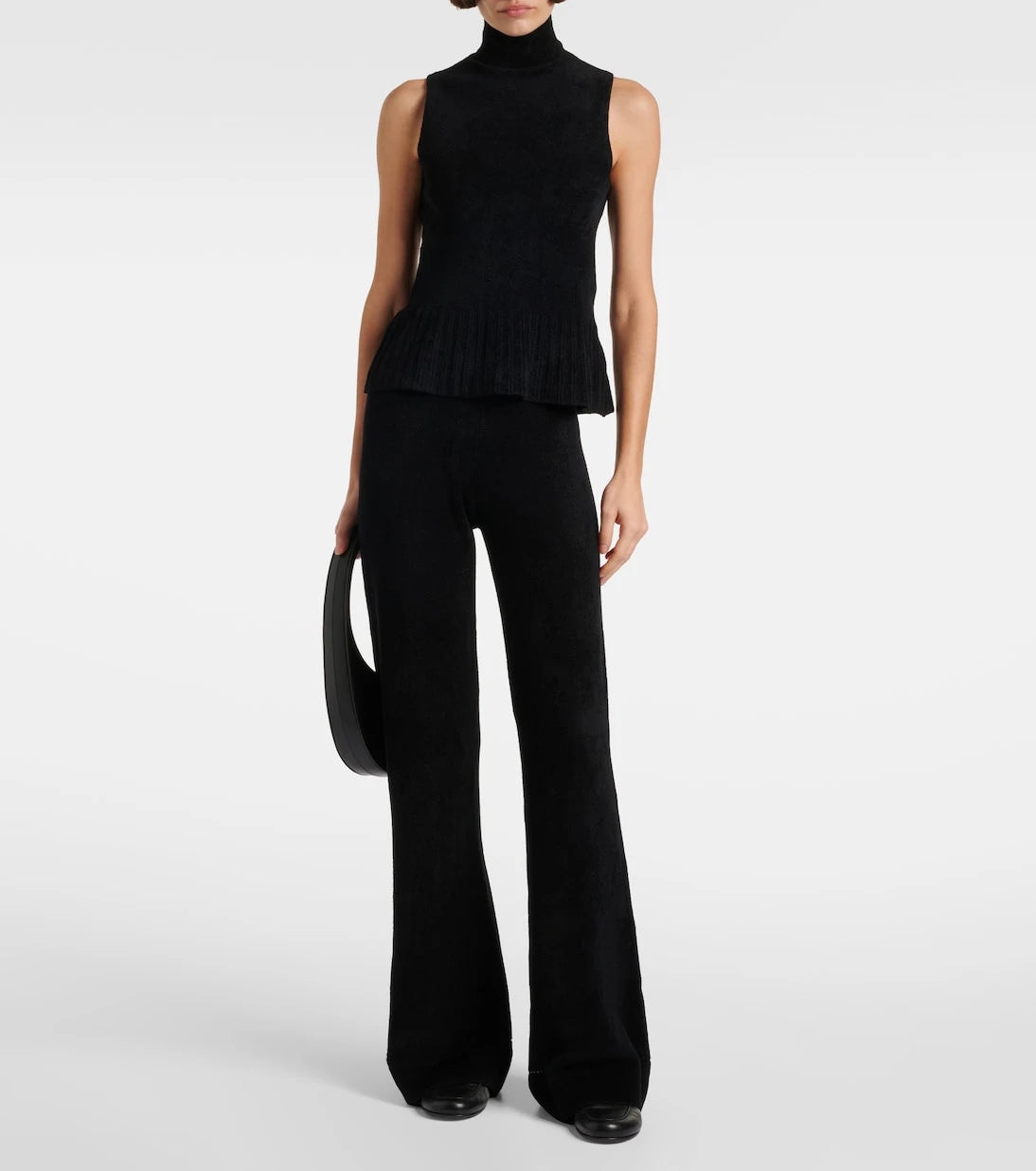 Proenza Schouler - White Label توب بياقة عالية من الشانيل طراز ماكنزي