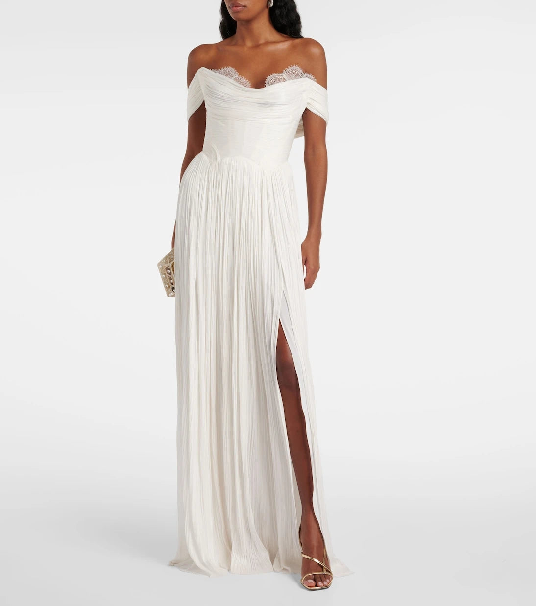 Maria Lucia Hohan - Sharon off-shoulder silk gown