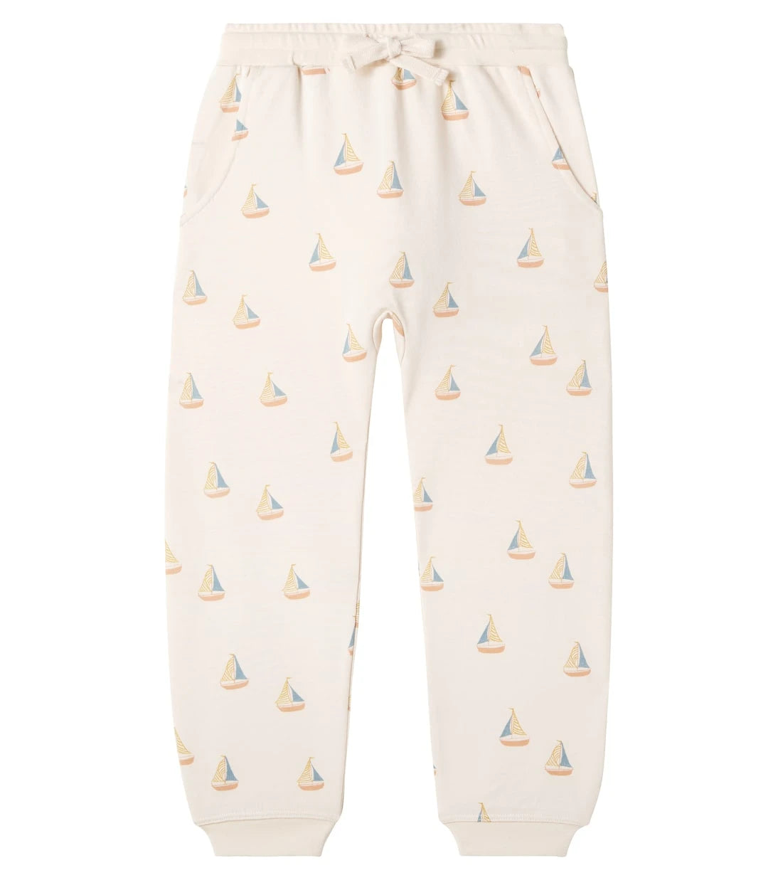 Rylee + Cru - Printed cotton-blend fleece sweatpants