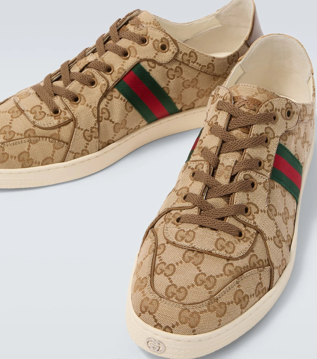 Gucci - Stretch GG canvas low-top sneakers