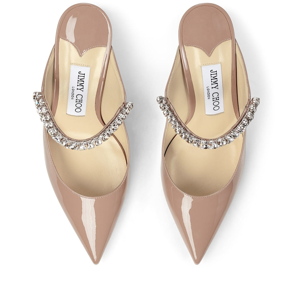 Jimmy Choo Pink Bing 65 Leather Mules