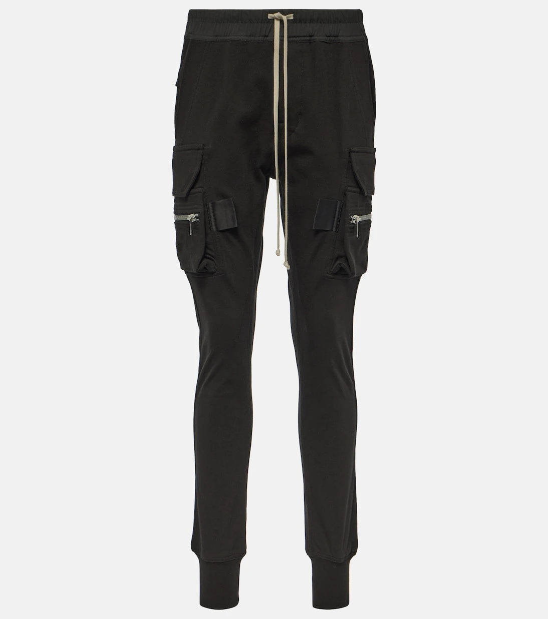Rick Owens - High-rise cotton skinny cargo pants