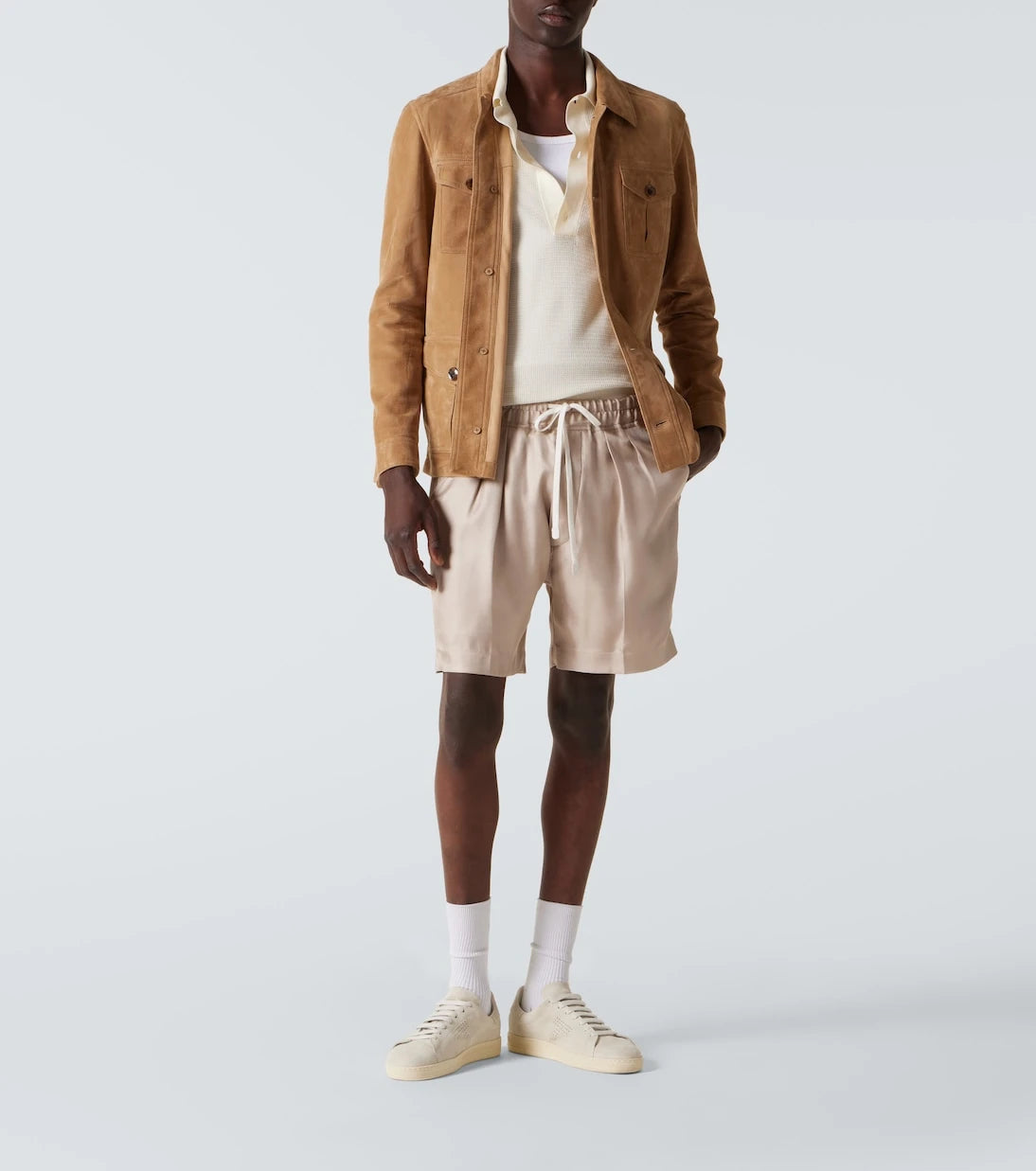 Tom Ford - Cotton and silk polo shirt