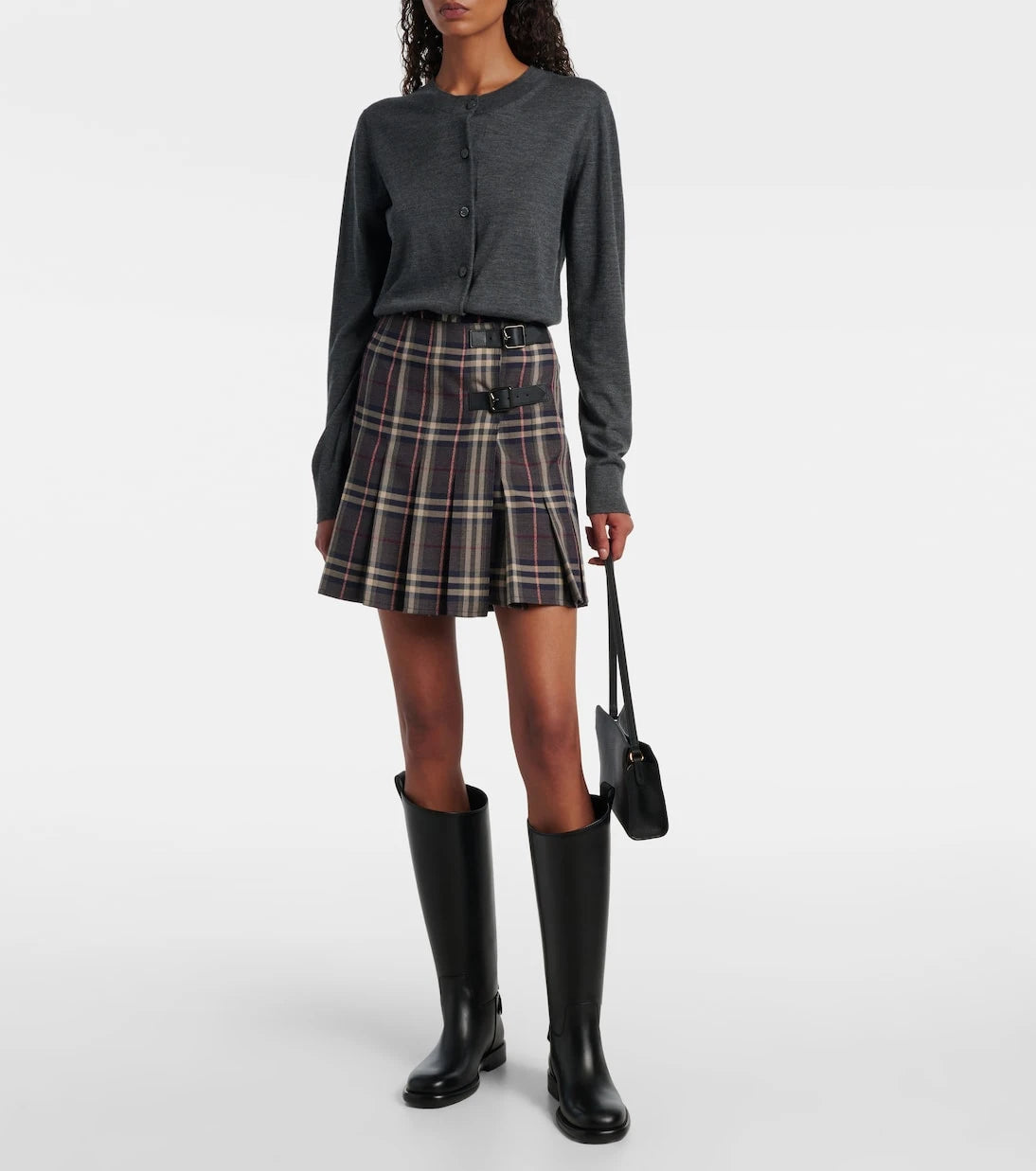Burberry - Cavalier leather knee-high boots