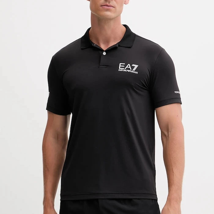 Тениска с яка EA7 Emporio Armani