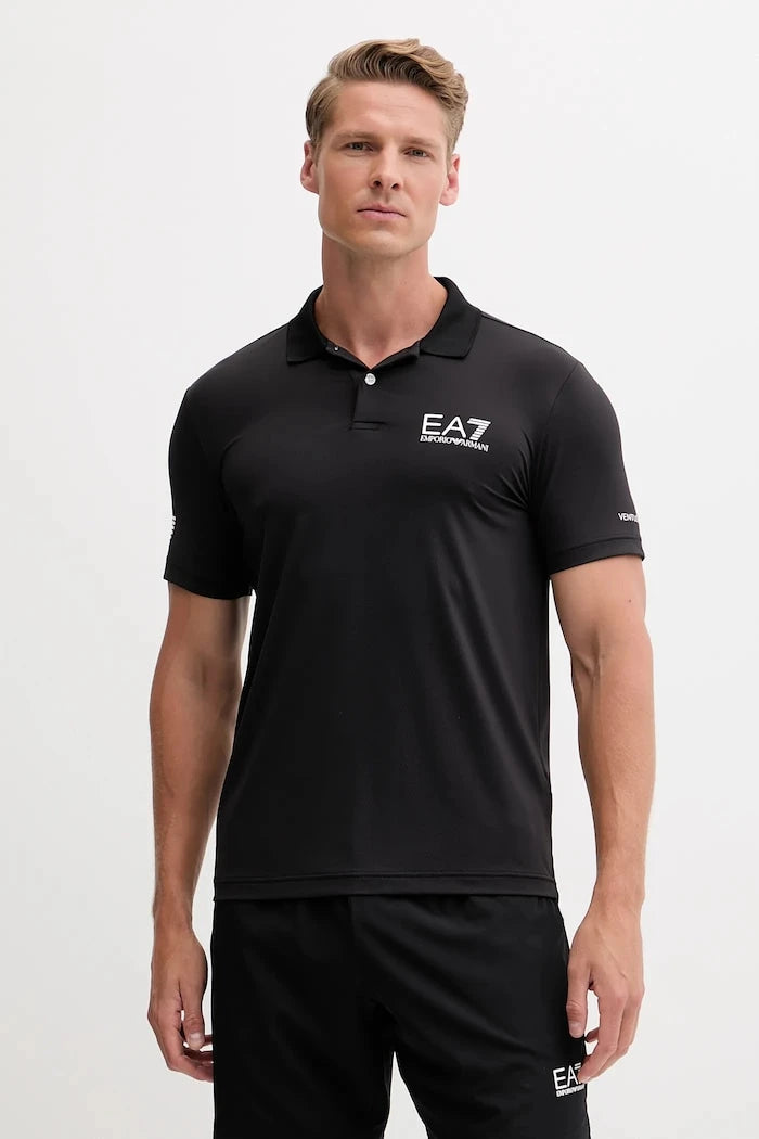 Тениска с яка EA7 Emporio Armani