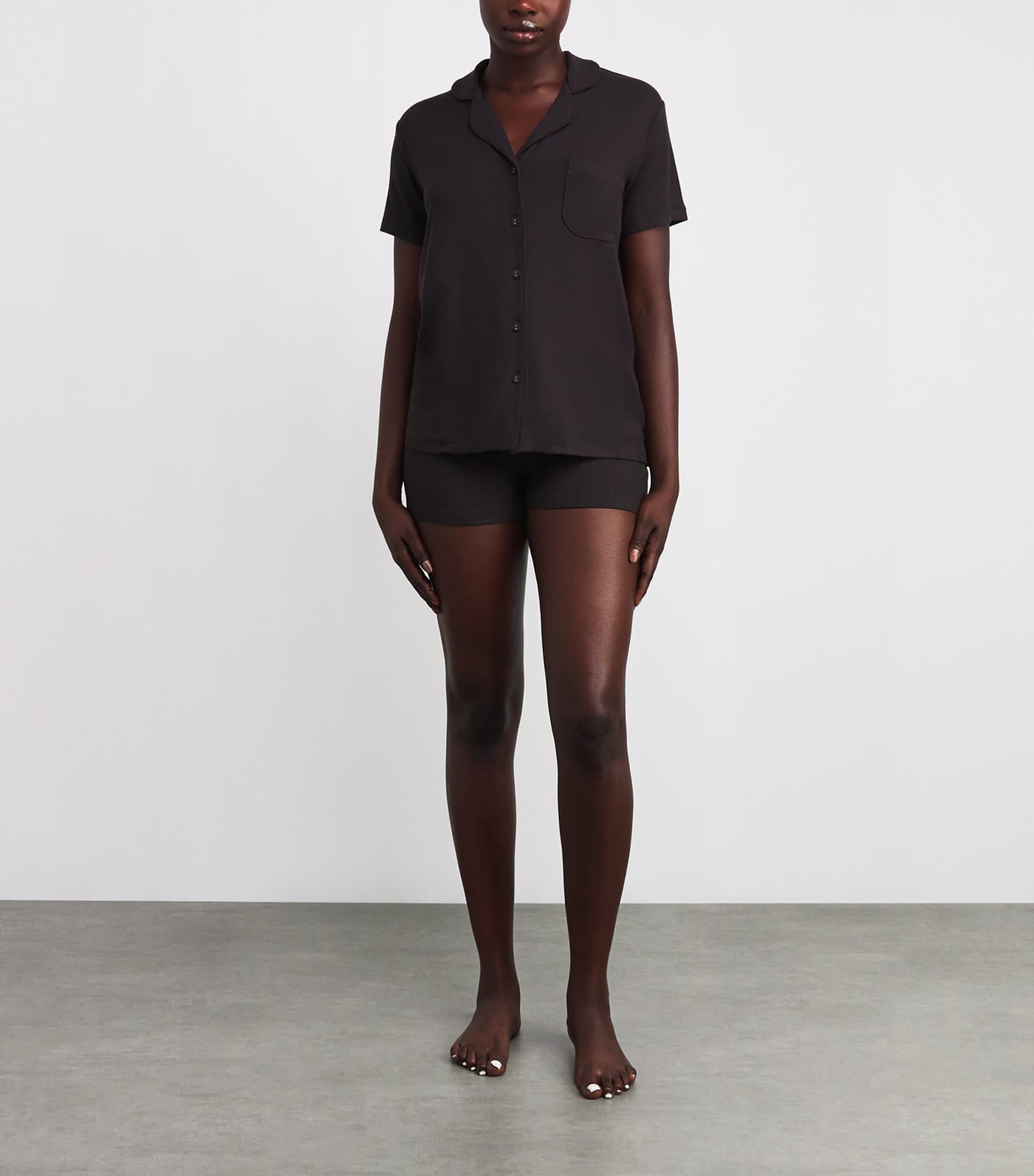 Skims Burgundy Soft Lounge Short Pyjama Set