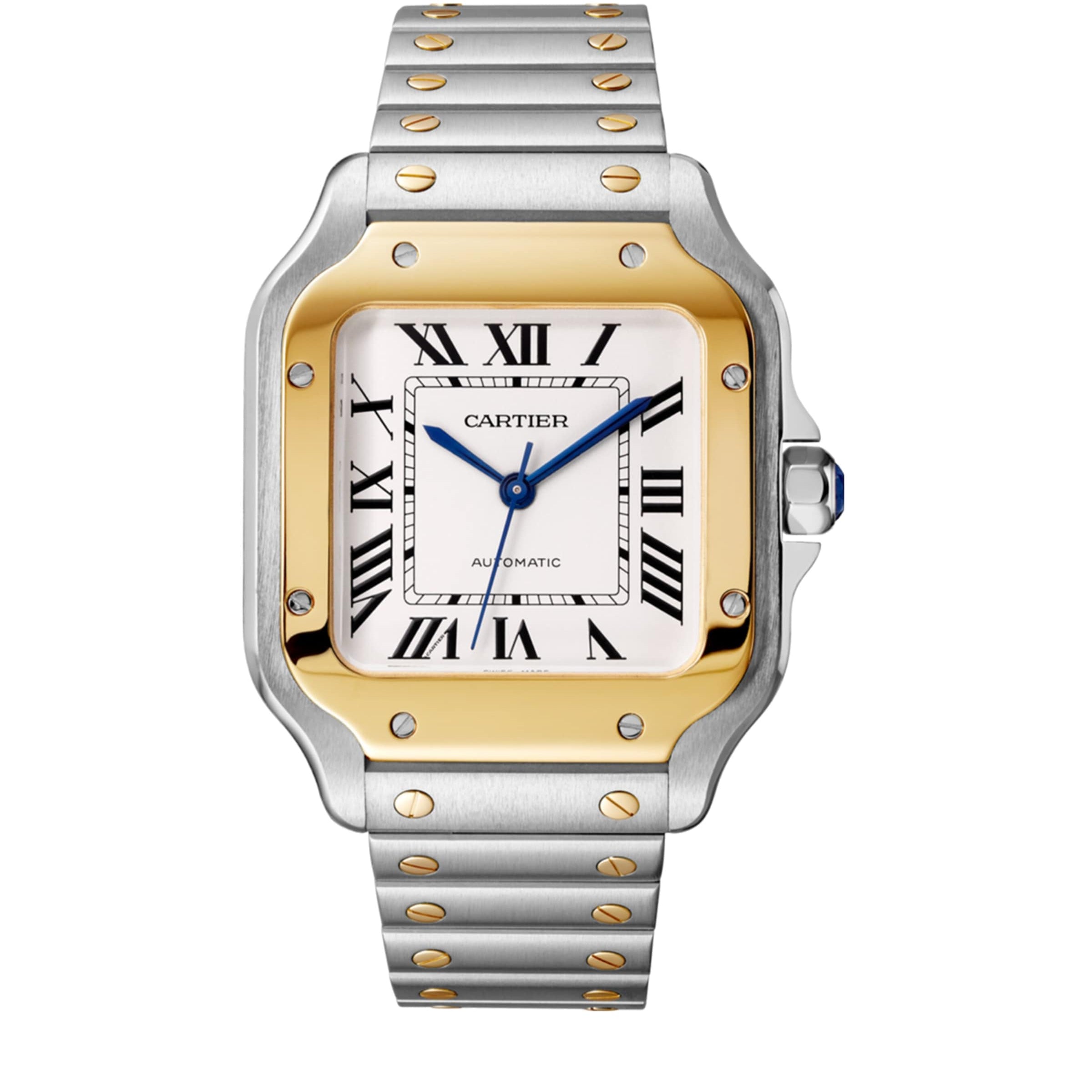 Yellow Gold and Stainless Steel Santos de Cartier Watch 35.1mm