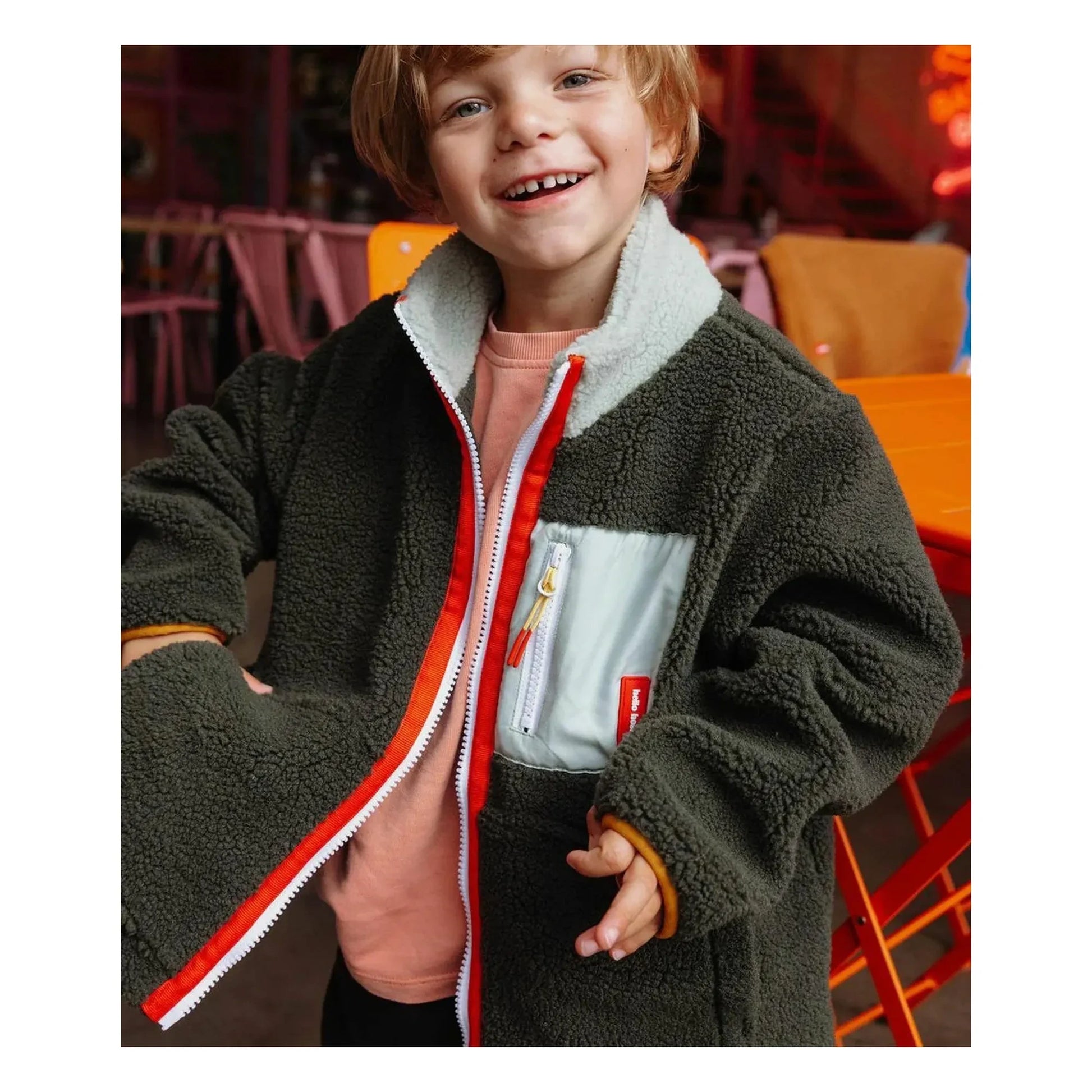 Hello Hossy - Forest Fleece Jacket | Dark khaki