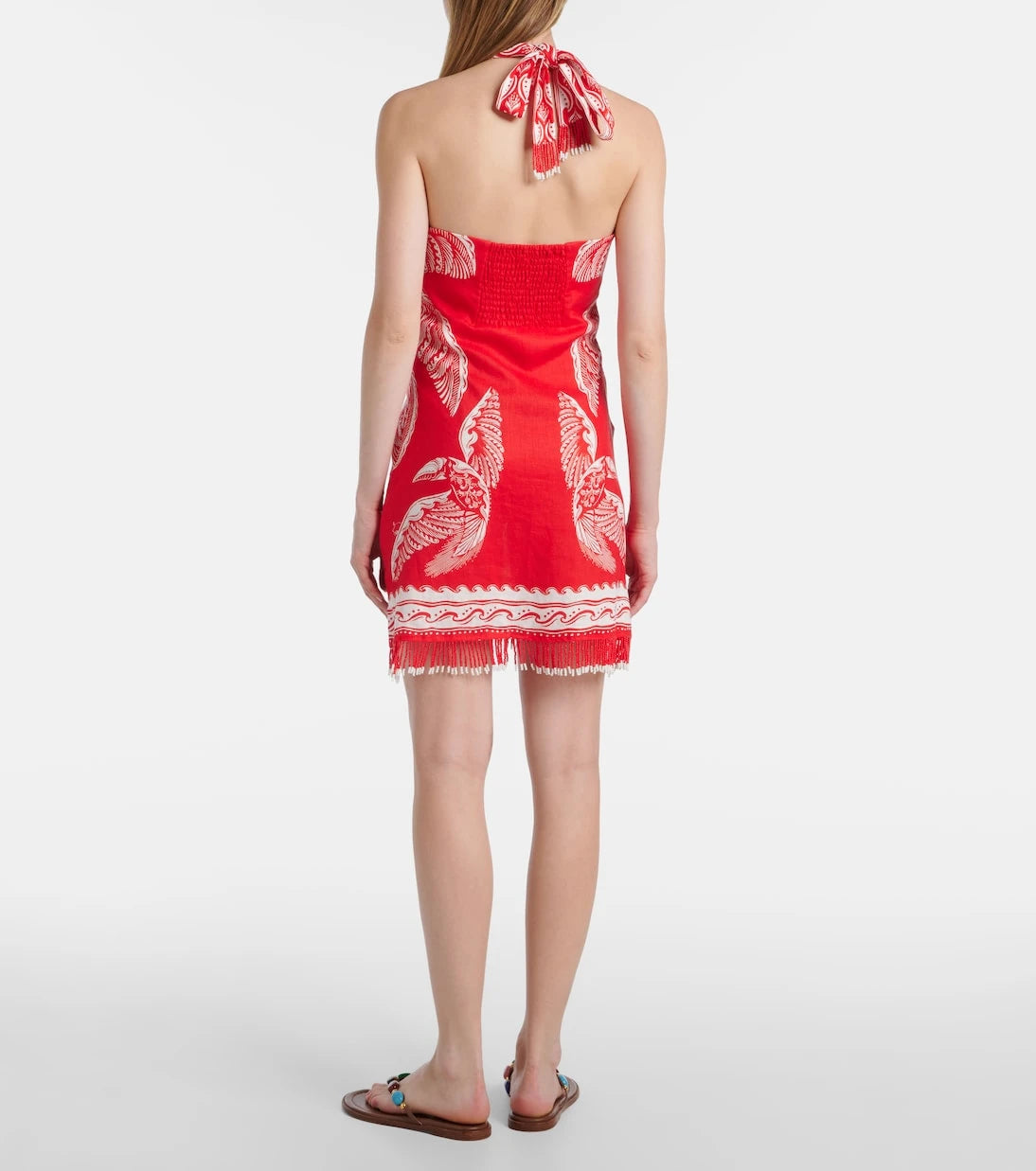 Farm Rio - Majestic Coconut Tree linen minidress