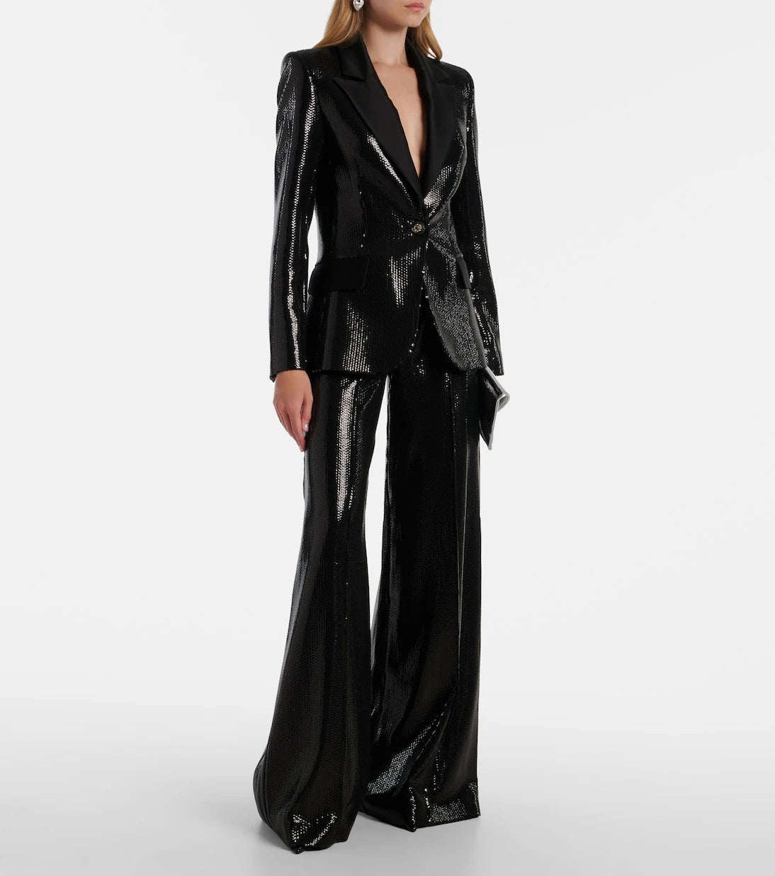 Elie Saab - Sequined satin blazer