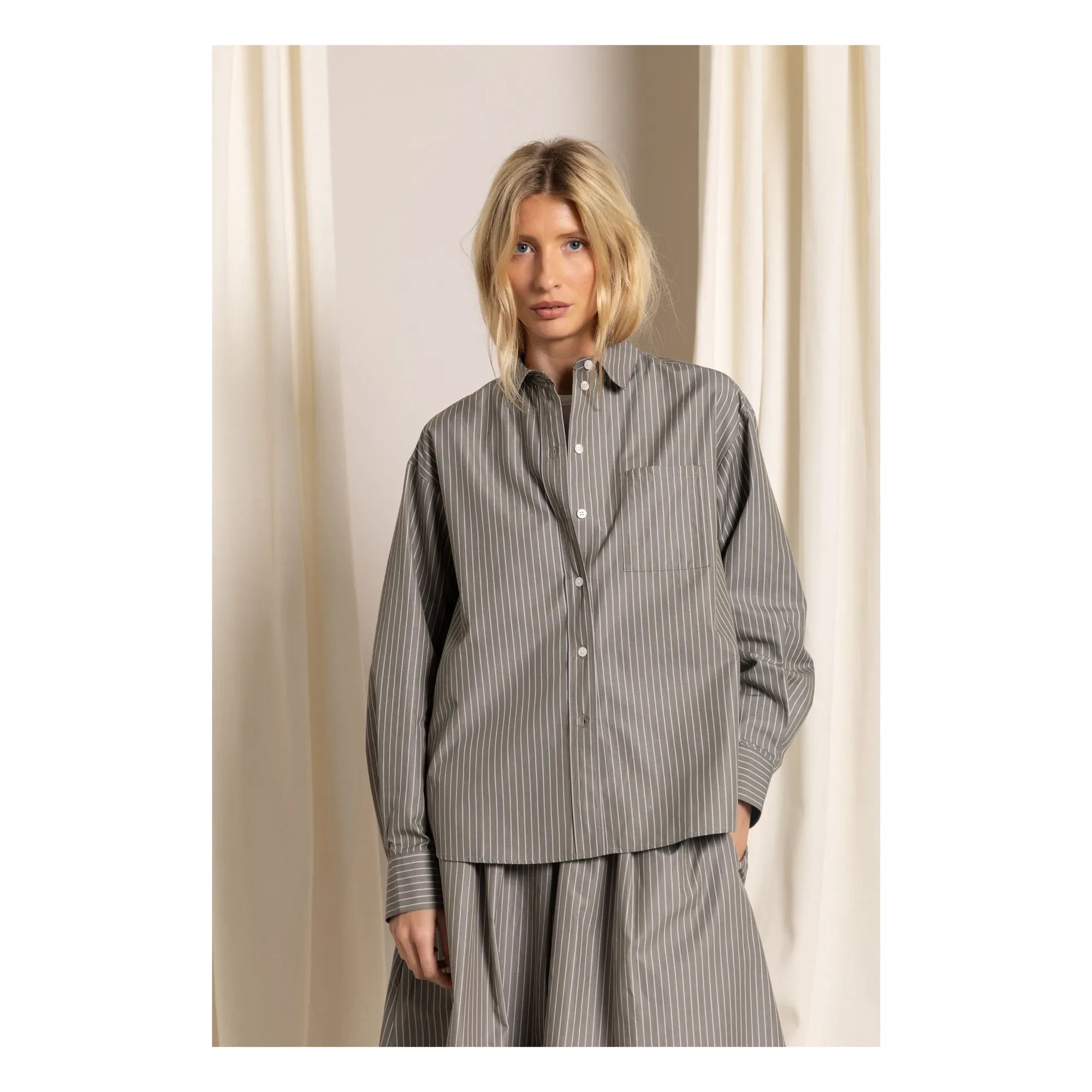 Smallable Woman - Kanel Striped Shirt | Grey