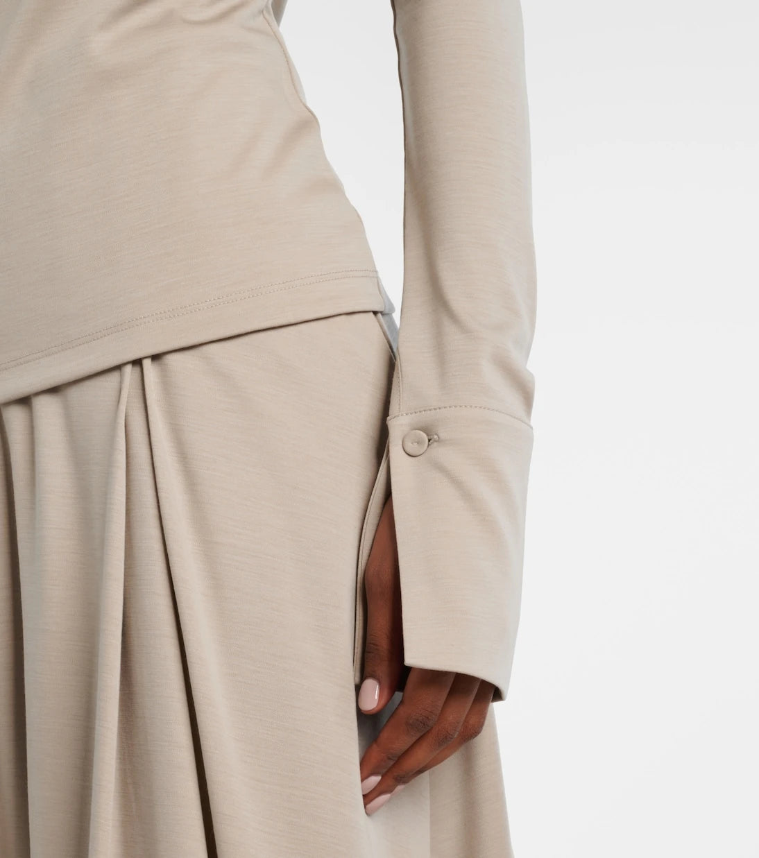 Max Mara - Adagio virgin wool wrap top